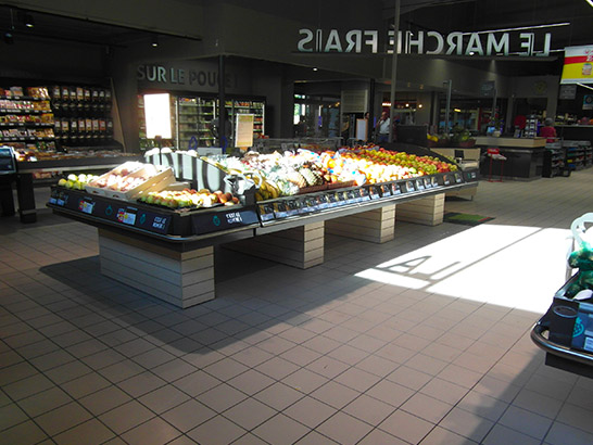 Meubles fruits & légumes magasin supermarché