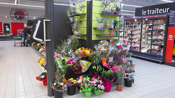 Mobilier vente de fleurs pour magasin