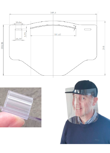 Visière protection visage coronavirus