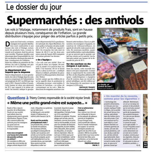 Supermarchés : des antivols