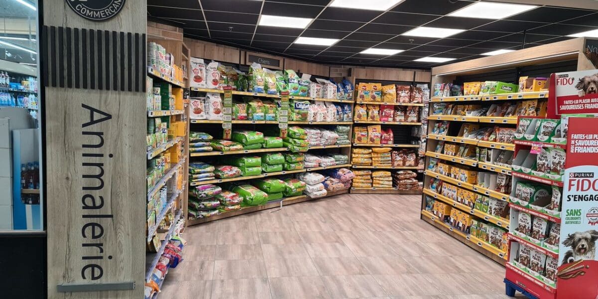 Agencement magasin : Animalerie Intermarché | Frontignan (34)