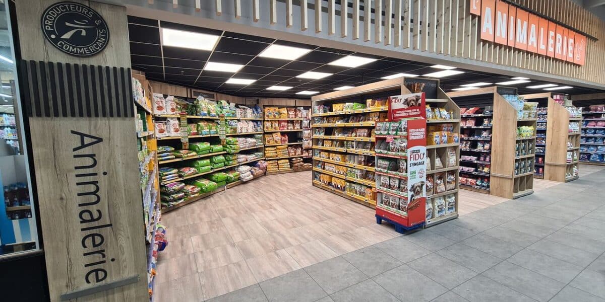Agencement magasin : Animalerie Intermarché | Frontignan (34)